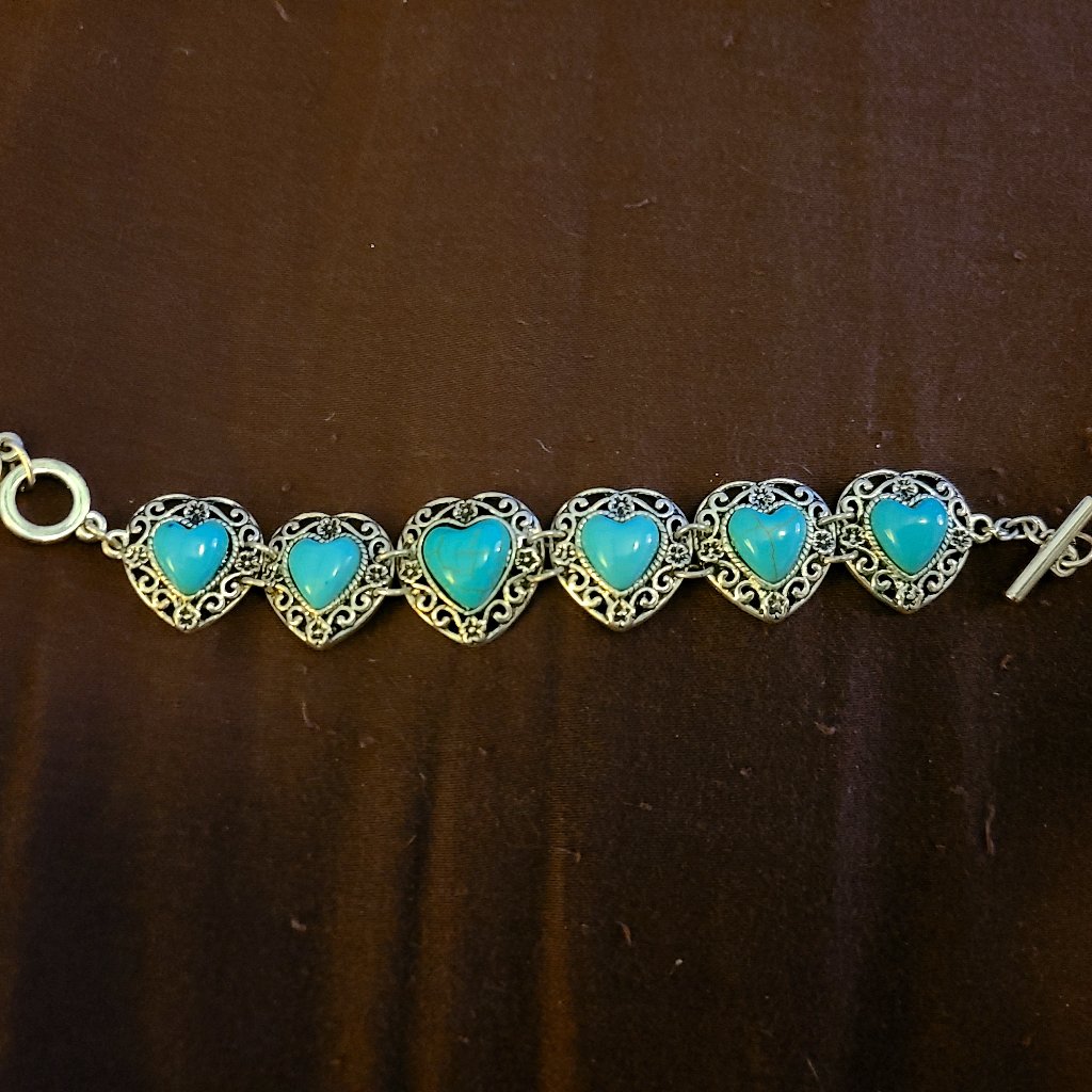 Turquoise And Siver Bracelet